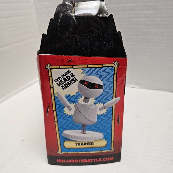 New NinjaBots Hilarious Battling Robots Blue Cobra & Trainer Head & Arms Explode - Picture 9 of 16